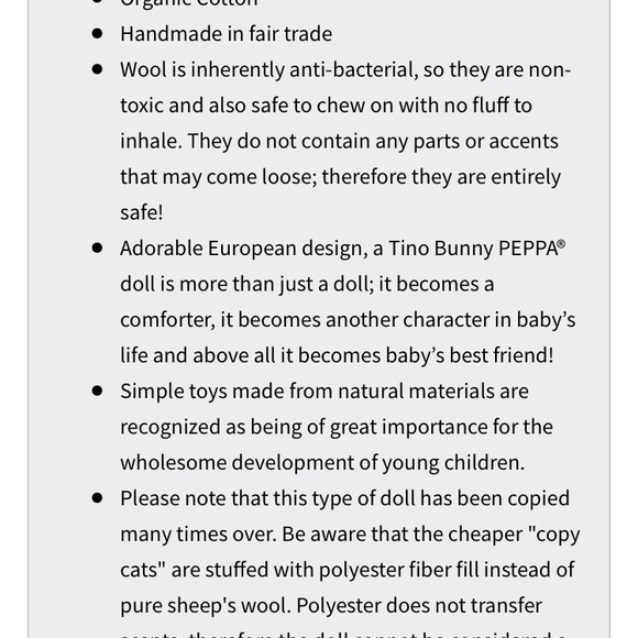 Peppa organic bonding dolls - Picture 4 of 4